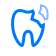 Tooth Restoration Treatment Tooth Restoration icon showing broken tooth which chould be restored by dentist in mohali